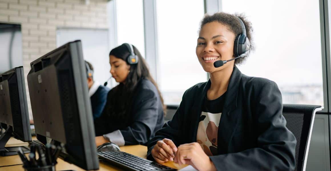 an outsourced team member giving excellent customer care support